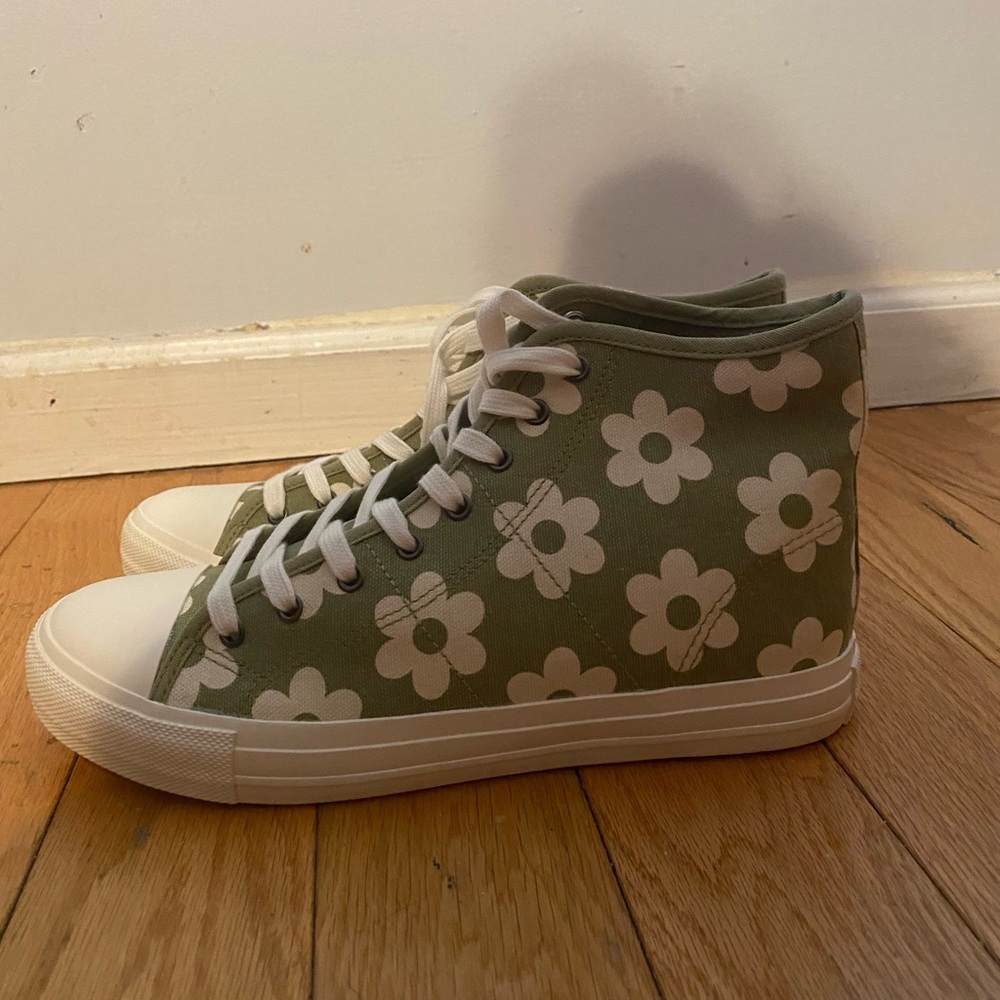 Floral High Top Converse